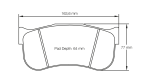 PAGID 8100-RSL1 Передние тормозные колодки RSL1 BMW M2 CS Racing [Разрешение A 450PS] / M8 GTE [гоночный автомобиль] / TOYOTA GR Supra GT4 [гоночный автомобиль] (суппорты Brembo)