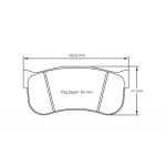 PAGID S8101RSX001 Передние тормозные колодки RSX для PORSCHE 911 GT2RS Clubsport (991.2) / AUDI R8 LMS GT2 / LAMBORGHINI Huracan GT3 — изображение 4