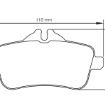 Задние тормозные колодки PAGID 8189-RSL29 для MERCEDES-BENZ A 45 AMG (W176) / CLA 45 AMG / SLK 55 AMG (R172) Iron Brakes