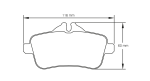Задние тормозные колодки PAGID 8189-RSL29 для MERCEDES-BENZ A 45 AMG (W176) / CLA 45 AMG / SLK 55 AMG (R172) Iron Brakes