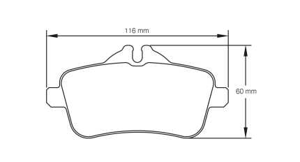 Задние тормозные колодки PAGID 8189-RSL29 для MERCEDES-BENZ A 45 AMG (W176) / CLA 45 AMG / SLK 55 AMG (R172) Iron Brakes