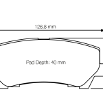PAGID 8204-RSL29 Задние тормозные колодки RSL29 FORD Mustang GT [пакет Performance — 6 поршней Brembo / 15-дюймовые диски]