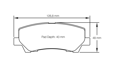 PAGID 8204-RSL29 Задние тормозные колодки RSL29 FORD Mustang GT [пакет Performance — 6 поршней Brembo / 15-дюймовые диски]