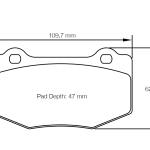 PAGID 8208-RSL29 Колодки задние тормозные RSL29 CHEVROLET Camaro GT4 R [гоночный автомобиль] / FORD Mustang Shelby GT350