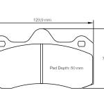 PAGID 8214-RSL29 Тормозные колодки RSL29 AP Racing CP6627 D51