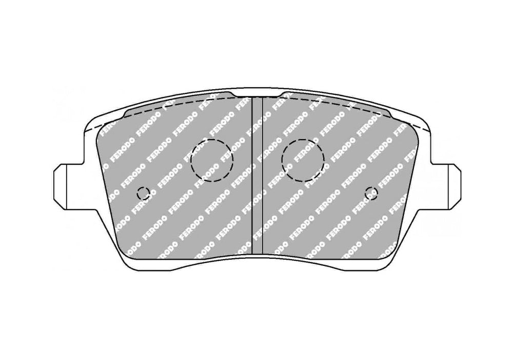 82160_lb79_fcp1617r Передние тормозные колодки FERODO FCP1617Z DSUNO для RENAULT CLIO IV Grandtour — изображение 1