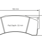 PAGID 8222-RST1 Тормозные колодки RST1 AP Racing CP6210 D54/CP6230 D54/CP6269/CP9665 D58