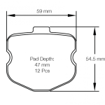 PAGID 8240-RSL29 Колодки тормозные RSL29 (передние/задние) для CHEVROLET Corvette C6 Grand Sport 2010-2013 гг.