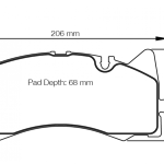 PAGID 8257-RSL29 Колодки передние тормозные RSL29 MERCEDES-Benz AMG GTS/C 63 AMG [W205] (диаметр диска 360 мм) Суппорт Akebono