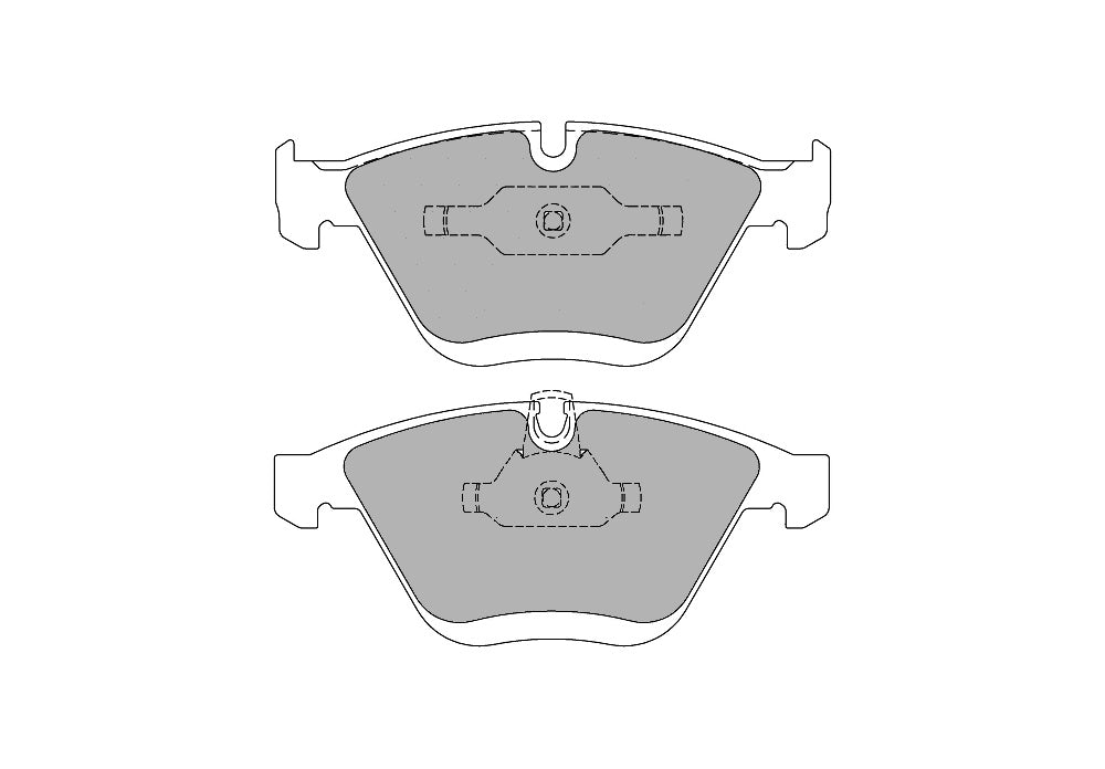90657_Hbqi_FCP1628 Передние тормозные колодки FERODO FCP1628W DS1.11 для BMW M3 (E92) — изображение 1