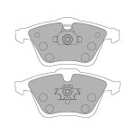 Передние тормозные колодки FERODO FCP1765Z DSUNO для VW Golf R32 (Mk5)/AUDI S3 (8P)/SEAT Leon R (1P1)