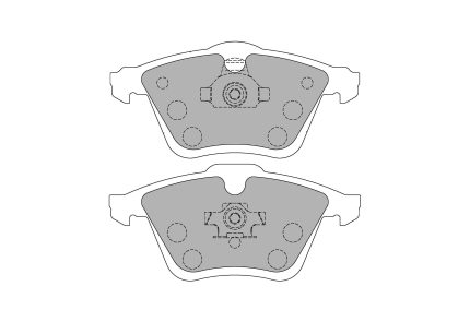 Передние тормозные колодки FERODO FCP1765Z DSUNO для VW Golf R32 (Mk5)/AUDI S3 (8P)/SEAT Leon R (1P1)