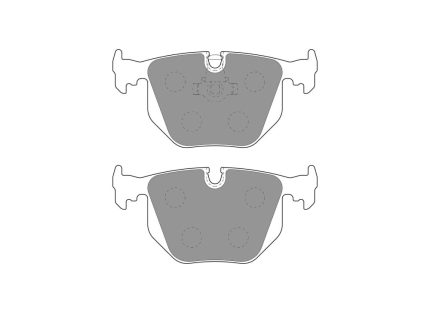 Задние тормозные колодки FERODO FCP1483W DS1.11 для BMW M3 (E46)/M5 (E34/E39)/X3 (E83)/X5 (E53)/Z8