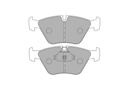 Передние тормозные колодки FERODO FCP1073W DS1.11 для BMW 3 серии (E46) / 5 серии (E39) / X3 (E83) / Z4 (E85)