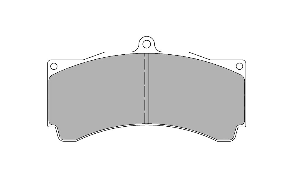 97437_qhvB_FRP3077 Тормозные колодки FERODO FRP3077R DS3000 для суппорта AP Racing CP5575-1004/CP5070 — изображение 1