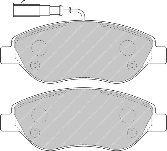 AD79eAic_fds1468_67d438bc-5859-4746-a33c-449c5b6e591e Передние тормозные колодки FERODO FDS1468 DS Performance для ALFA ROMEO MiTo(955) — изображение 1