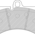 Передние тормозные колодки FERODO FCP1626H DS2500 для PORSCHE Cayenne (955)/VW Touareg (7L)/AUDI Q7