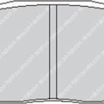 Тормозные колодки FERODO FRP1079R DS3000 для суппорта Brembo 07.5064.8 / Alcon PNF0084X322