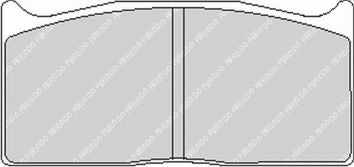 DG406HPy_frp1079 Тормозные колодки FERODO FRP1079R DS3000 для суппорта Brembo 07.5064.8 / Alcon PNF0084X322 — изображение 1