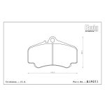 ENDLESS EIP071ME20 Колодки передние тормозные PORSCHE 996 3.6 TURBO/4S/GT2/GT3 4-поршневые