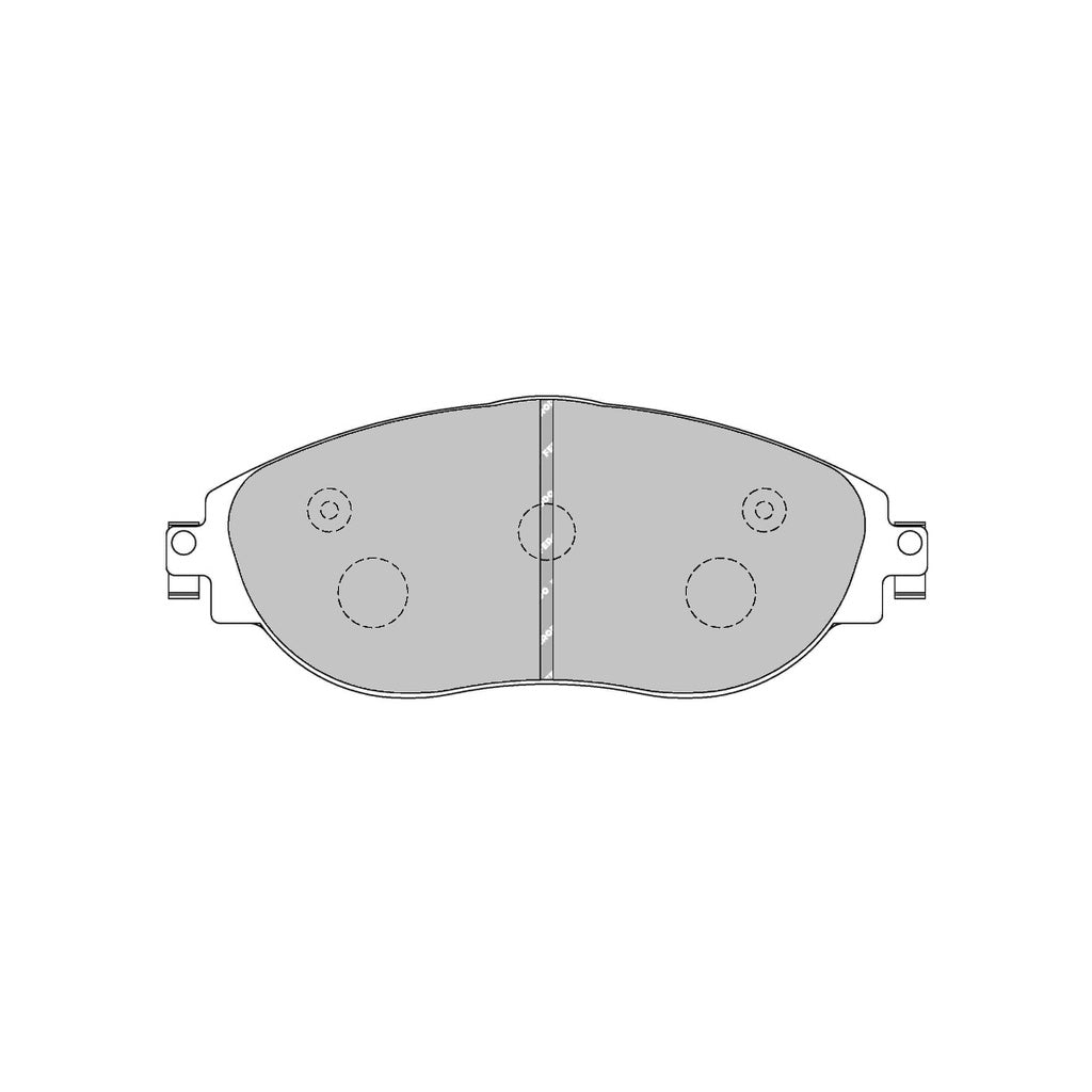 FCP4425 Передние тормозные колодки FERODO FCP4425H DS2500 для VW Golf GTI/R/Clubsport (Mk7)/AUDI S3 (8V) — изображение 1