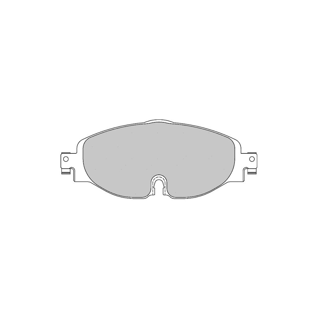 FCP4433 Передние тормозные колодки FERODO FCP4433H DS2500 для VW Golf R/GTI/GTI Clubsport S (Mk7)/AUDI TT RS (FV3) — изображение 1