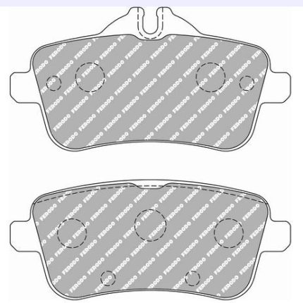 Задние тормозные колодки FERODO FCP4587H DS2500 для MERCEDES-BENZ A 45 AMG (W176) / GLA 45 AMG (X156) / AMG 63 S (W166)