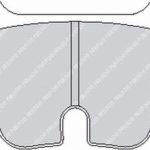Тормозные колодки FERODO FRP3023R DS3000 для суппорта Brembo 07.5684.5