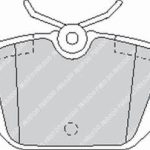 Задние тормозные колодки FERODO FCP1113H DS2500 для ALFA ROMEO Spider/GTV/145/146