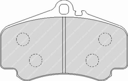 Передние тормозные колодки FERODO FRP3050W DS1.11 для PORSCHE 911 Carrera GTS/Carrera 4S/Carrera S (997)