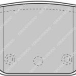 Задние тормозные колодки FERODO FDS1324 DS Performance для FIAT Panda (169) / Punto (188)