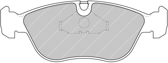 Nf8Mygki_fds1285 Передние тормозные колодки FERODO FDS1285 DS Performance для VOLVO S70/V70/C70 — изображение 1