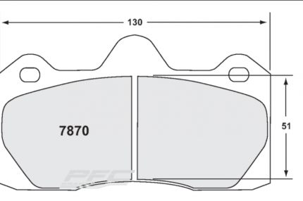PFC 7870.39.16.44 Колодки задние тормозные RACE 39 CMPD 16 мм AUDI R8 (до 380 мм)