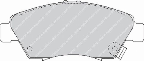 Pt2y1adb_fcp776 Передние тормозные колодки FERODO FCP776H DS2500 для HONDA Civic V — изображение 1