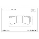 ENDLESS RCP121ME20 Тормозные колодки 25 мм, 6-поршневой суппорт Endless EC6404F02, EC6404FN