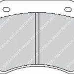 Задние тормозные колодки FERODO FCP342C FER4003 для RENAULT Clio II Super 1600