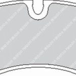 Передние тормозные колодки FERODO FCP584H DS2500 для OPEL Kadet 2.0 GSI 16V