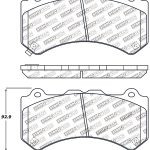 STOPTECH 309.13820 Колодки передние спортивные с шайбами NISSAN GT-R 2009-2018