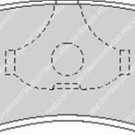 Задние тормозные колодки FERODO FCP206R DS3000 для FERRARI GTS/GTB