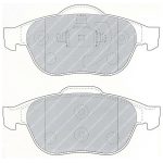 Передние тормозные колодки FERODO FCP1441H DS2500 для RENAULT Twingo Rally 4 (R2)