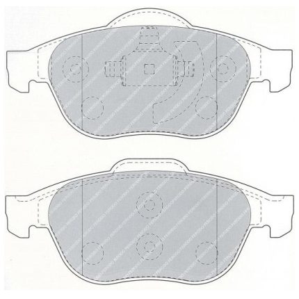 Передние тормозные колодки FERODO FCP1441H DS2500 для RENAULT Twingo Rally 4 (R2)