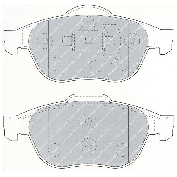 bSlm7Yp7_fcp1441 Передние тормозные колодки FERODO FCP1441H DS2500 для RENAULT Twingo Rally 4 (R2) — изображение 1