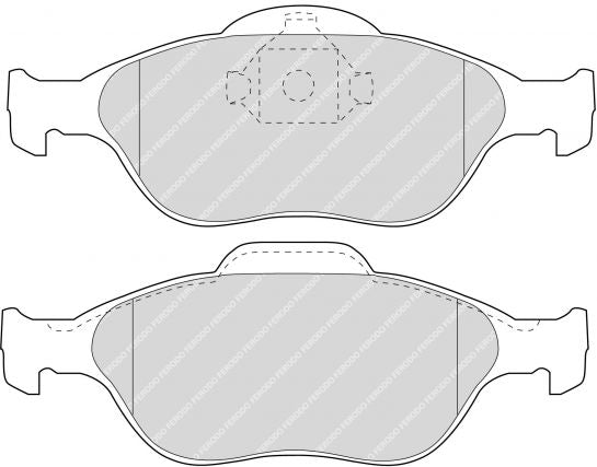 bycbrrrC_fcp1394 Передние тормозные колодки FERODO FCP1394R DS3000 для FORD Fiesta (Mk4/Mk5) — изображение 1