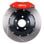 Комплект задних тормозов STOPTECH 83.841.002G.71 большой (345x28 мм с прорезями / ST-22 красный) для SUBARU WRX (GH) 2007-2012 гг.