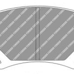 Задние тормозные колодки FERODO FDS1636 DS Performance для AUDI A3 (8P) / A4 (B7) / TT (8J) / VW Golf GTI / Golf R (Mk6)