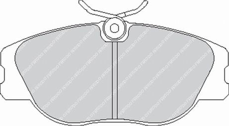 dYdI9zR1_fcp565 Передние тормозные колодки FERODO FCP565W DS1.11 для PEUGEOT 306 GTI/ALFA ROMEO Spider/GTV — изображение 1