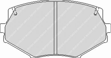 dhauwXxd_fcp1011 Передние тормозные колодки FERODO FCP1011R DS3000 для MAZDA MX-5 (NA/NB) 1990-2005 гг. — изображение 1