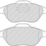 Передние тормозные колодки FERODO FCP1394H DS2500 для FORD Fiesta (Mk4 / Mk5)
