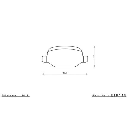 Задние тормозные колодки ENDLESS EIP115MA45B для ALFA ROMEO 147/156