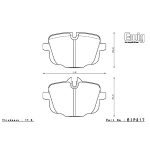 Задние тормозные колодки ENDLESS EIP217CCDA для BMW M2 (G87) / M3 (G80) / M4 (G82) (углеродно-керамический) — изображение 2
